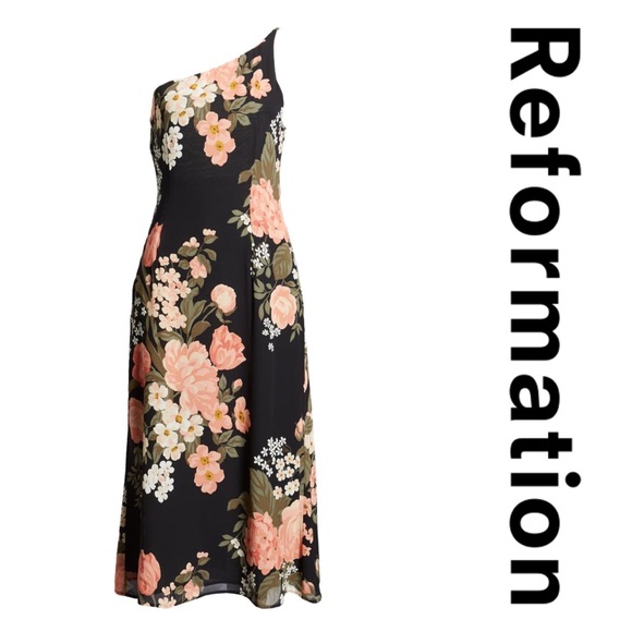 Reformation Eastside Floral One-Shoulder Dress - Picture 3 of 5